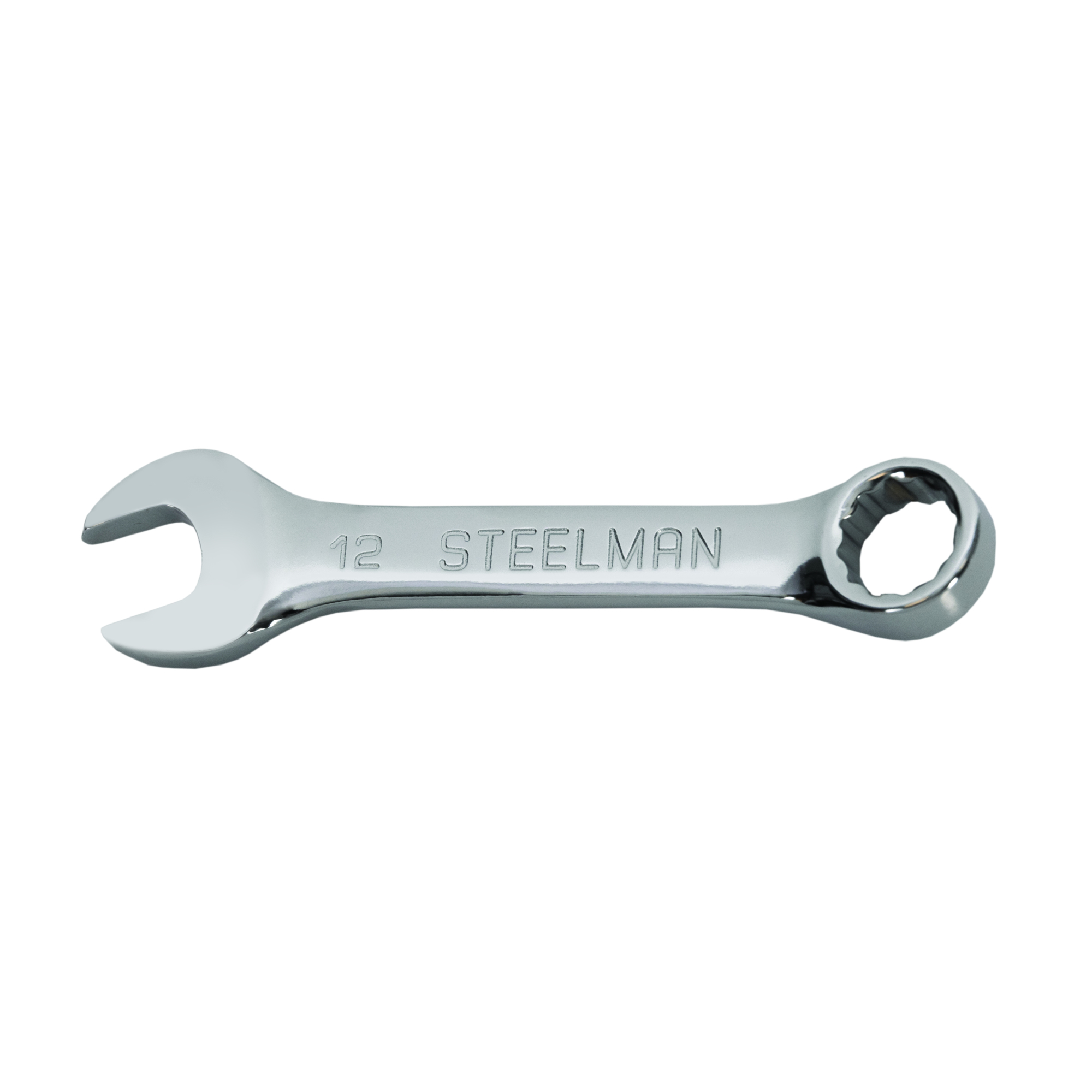 STEELMAN 12mm Stubby Combination Wrench, 12-Point Box End, Model# 82590